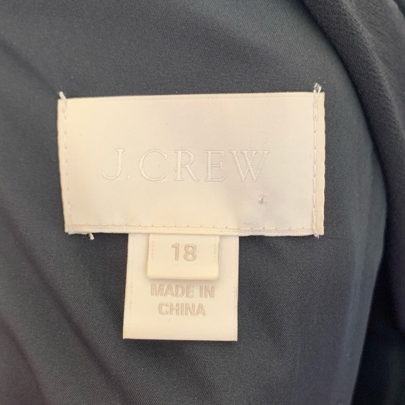 J. Crew Silk Chiffon Clara Dress in Black (US 18) - Picture 7 of 7